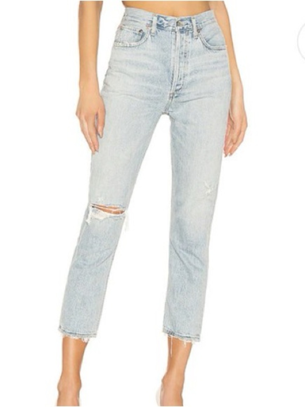 Agolde Riley Distressed Shatter Wash